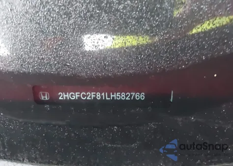 2020 Honda Civic Sport из США, поврежденный, VIN 2HGFC2F81LH582766